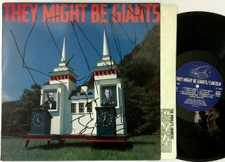 They Might Be Giants Lincoln Lp 1988 Bar/none Orig W/inner Ex Signed By John F