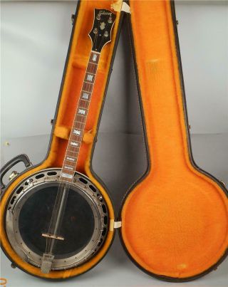 Vintage 1960s Gibson Mastertone Tb 250 String Tenor Banjo Serial 200363