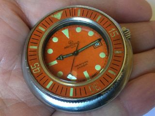 Aquadive Vintage Diver Watch 1000m - 100 Atmos - Caribbean Triple Safe 709 Case