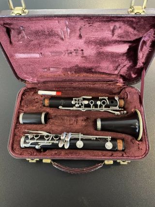 Vintage 1965 Buffet R13 Clarinet With Moennig Barrel -