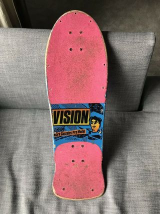 Vintage OG 1985 Vision Mark Gonzales Skateboard Deck Rare Blue Dip Hosoi Powell 5