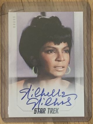 Star Trek Inflexions Nichelle Nichols Autograph (50th Ann.  Premium)