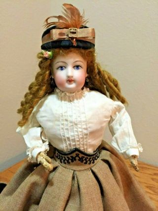 ANTIQUE Bisque French Fashion doll 12 