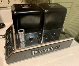 Vintage McIntosh MC - 40 Tube Amplifier As - Is for Parts/Repair Only 2