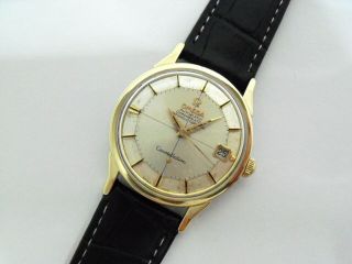 Vintage Omega Constellation Date " Pie - Pan " Gold/ss Automatic Watch Ca.  1960 