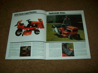 Allis Chalmers Lawn Garden Tractor 600 Series Sprint Dealer Sales Brochure 3