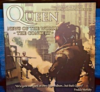 Queen News Of The World The Concert 10 - Inch Double Album On Splatter Vinyl