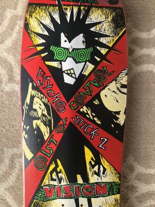 Vintage 80s Vision Psycho Stick 2 NOS Skateboard Gonz 1989 Team Deck OG 3