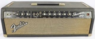 Vintage 1966 Fender Showman Ab763 Blackface Electric Guitar Amplifier Amp Head