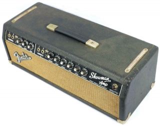 Vintage 1966 Fender Showman AB763 Blackface Electric Guitar Amplifier Amp Head 2