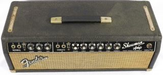 Vintage 1966 Fender Showman AB763 Blackface Electric Guitar Amplifier Amp Head 3