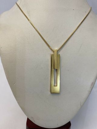 Vintage Movado 18k Gold Necklace