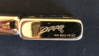 Vintage Zippo Lighter - Old Home Manor - 10K Gold Filled - 3