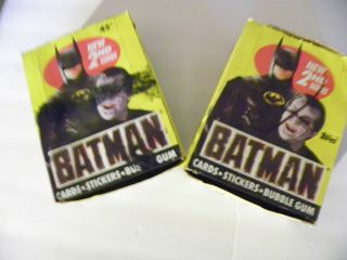 2 Boxes 1989 Batman Series 2 With Poster In Both Boxes