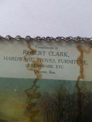 Robert clark Hardware Stoves Furniture Advertising Osborne,  Kansas 3