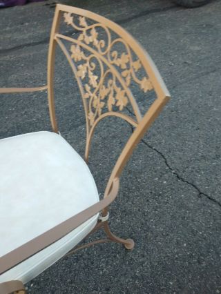 Vtg Patio Set Table Orleans Woodard 6 chairs Acorn delivery available 6
