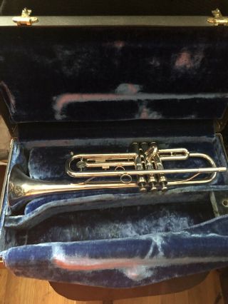 Great For N.  Year Vintage L Bore Holton St200 Bud Brisbois Bb Trumpet & Bach Case