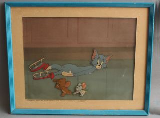 Vintage TOM JERRY Hanna - Barbera Cartoon MGM Painted Animation Production Cel 2