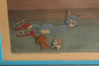 Vintage TOM JERRY Hanna - Barbera Cartoon MGM Painted Animation Production Cel 3