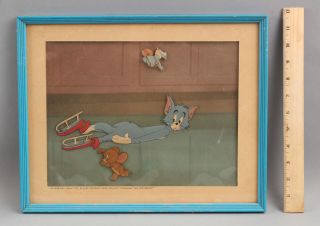 Vintage TOM JERRY Hanna - Barbera Cartoon MGM Painted Animation Production Cel 6