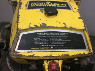 McCulloch SP125c Vintage Chainsaw 3