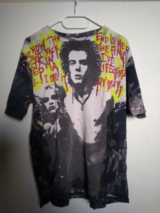 Vintage Sid Vicious Nancy Spungen Hanes Mosquitohead T - Shirt Sex Pistols My Way