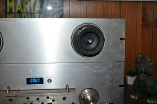 Vtg Pioneer RT - 909 4 - Track 2 - Channel Stereo Tape Deck Reel - to - Reel - Powers Up 3