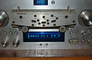 Vtg Pioneer RT - 909 4 - Track 2 - Channel Stereo Tape Deck Reel - to - Reel - Powers Up 5
