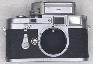 Vintage Leica M3 DS Early 1955 Camera Body W/M Meter & Case; 1 Owner; SN 748008 2