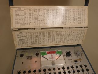 Vintage vacuum tube tester Retail Self Service w/Lighted Sign,  display cabinet 3