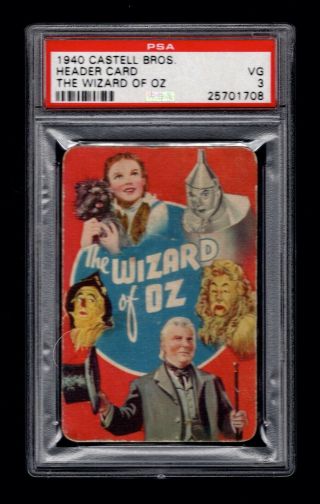 Psa 3 The Wizard Of Oz 1940 Castell Brothers (header Card)