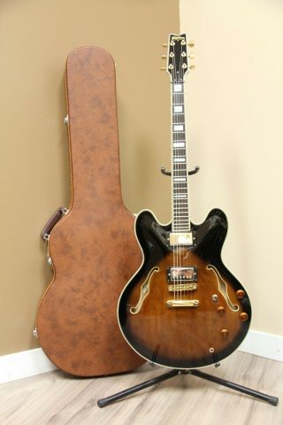 1980 ' s Washburn HB35 Vintage Sunburst Electric Guitar Made in Japan (OHSC) 3