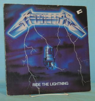 Metallica Ride The Lightning 1984 Elektra Records Vinyl Lp 60396 - 1