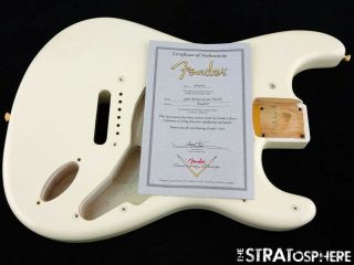 Vintage 60 Nos Usa Fender Custom Shop Stratocaster Body Nitro Olympic White