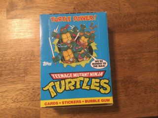 1989 Topps Teenage Mutant Ninja Turtles Wax Box