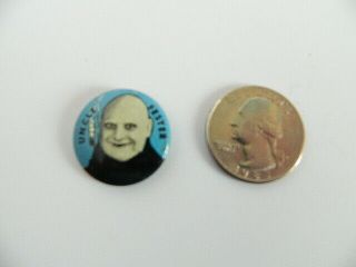 Vintage Addams Family uncle Fester button pin 7/8” 2