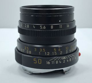 Vintage Leica Summicron - m 1:2/50 E 39 MF w/ Filter 2