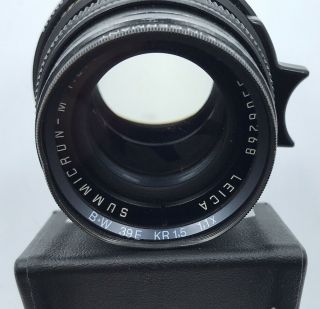 Vintage Leica Summicron - m 1:2/50 E 39 MF w/ Filter 5