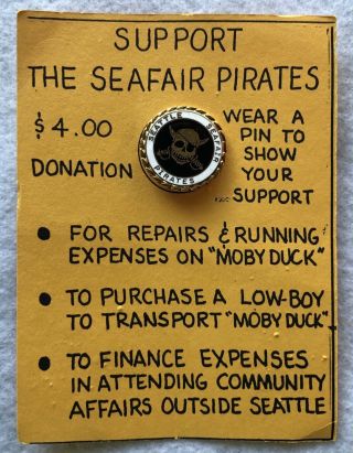 Seattle Seafair Pirate’s Hydroplane Racing Regatta Button Pin