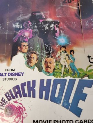 Vtg 1979 Topps The Black Hole Movie Wax Pack Box 36 Count Walt Disney Studios