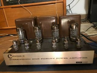 Vintage Harman Kardon Citation Ii Tube Amplifier - Parts/restore Video