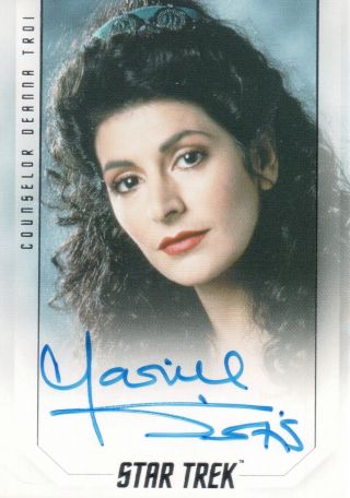 Star Trek Inflexions,  Marina Sirtis ‘counselor Deanna Troi’ Autograph Card