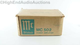 McIntosh MC 502 Stereo Power Amplifier - 50 Watts/CH - Vintage - Audiophile 6