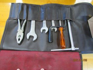 Alfa,  Fiat,  Jaguar,  Vintage Foreign Tool Kit.  Oem Tool Kit.  Leather Tool Roll