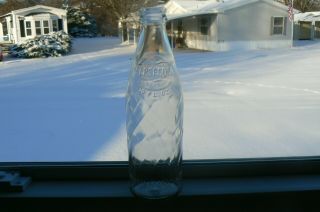 Rare 1973 Clear Glass 10 Oz Pepsi - Cola / Pepsi Bottle,  No Deposit / No Refill