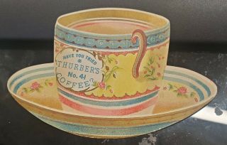 Victorian Die Cut Card - Thurber 