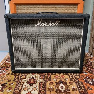 Vintage 1976 1970s Marshall 2045 2x12 Guitar Cabinet W/ Eminence 12 " Speakers