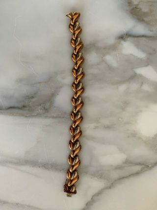 Vintage Italian 14k Gold Bracelet 31.  4g
