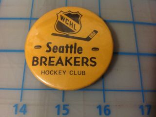 Wchl Seattle Breakers Hockey Club Pin Button (s)