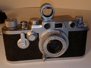Vintage 1954 Leica IIIf Rangefinder Camera Self Timer Ernst Leitz Wetzlar f,  3.  5 2
